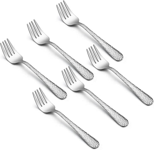 TeamFar Toddler Forks, Stainless Steel Toddler Utensil Silverware Baby Forks for Self Feeding at Home & Preschool, Healthy & Non Toxic, Mirror Pol...