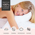 FAUNNA 600TC 100% Cotton Pillow Protectors, Standard Size (20x26), 2 Pack, Oeko-TEX Certified, Hotel Grade Pillow Cover with Silent Zipper, Zip Up...