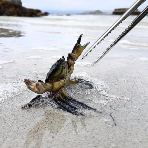 Heavy Duty Snake Feeding Tongs,15" Extra Long Stainless Steel Reptile Feeding Tongs Tweezers for Ball Python,Fish Aquariums, Reptiles Snakes, Tank...