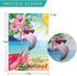 Allenjoy Tropical Flamingo Garden Flag for Spring Outside Pool Lake Vertical Hello Summer Hawaiian Sea Beach Luau Yard Porch Sign Patio Outdoor De...