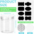 20 Pack Clear Plastic Jars with Lids, 4oz Empty Wide-Mouth Plastic Containers, Refillable Storage Containers for Cosmetics, Lotions, Butters and F...