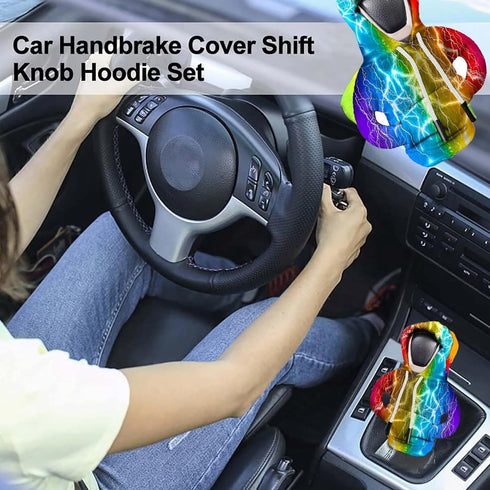 Car Gear Shift Cover, Universal Hoodie Car Shift Knob Hoodie Shifter Knob Hoodie Cover, Funny Shifter Hoodie Cool Car Accessories for Men,Car Knob...