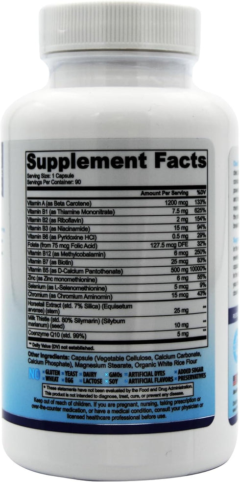 Acne Pills for Teens & Adults | Clear Skin Supplement, Vitamins for Hormonal & Cystic Acne, 90 Caps...