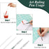 8 Pieces Art Ruling Pen Set Masking Fluid Pen with Glue Residue Eraser and 5ml Disposable Pipettes Droppers, Ruling Ink Pens Fluid Line Drawing To...