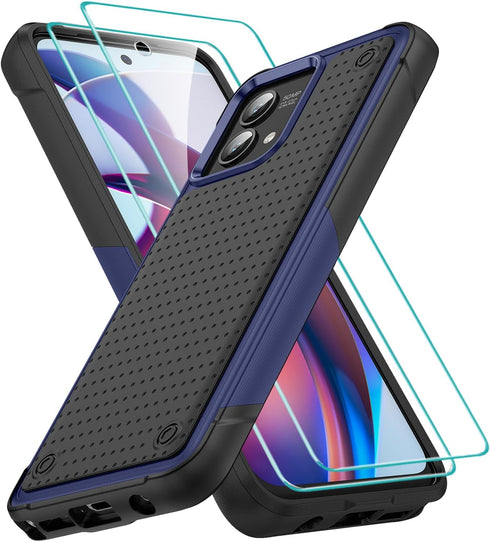 Jeylly for Motorola G Stylus 5G 2023 Case, Moto G Stylus 5G Case 2023 with 2Pcs Tempered Glass Screen Protector, Dual Layer Heavy Duty Shockproof ...