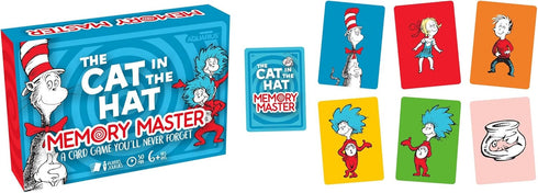 AQUARIUS Cat in The Hat Memory Master Card Game - Fun Family Party Game for Kids, Teens & Adults - Entertaining Game Night Gift - Officially Licen...