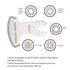 Oscillating Tool Blades, 6Pcs Diamond Carbide Multi Tool Blades for Grout Removal and Soft Tile Cut, Semi Circle Finger Segment Swing Grit Grout O...