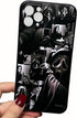 Scream Horror Movie Anime Printed Case for iPhone 11 Pro, Fashion Cool Skull Skeleton Ghost Face Pattern for Women Men Boys Girls, Cute Soft TPU S...