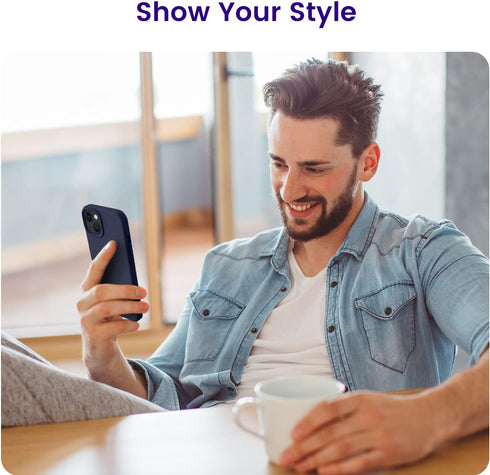 OTOFLY Designed for iPhone 13 Phone Case, Silicone Shockproof Slim Thin Phone Case for iPhone 13 6.1 inch (Midnight Blue)......