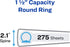 AVE21086 - Avery Economy View 3 Ring Binder, 1.5 Round Rings, 1 White Binder...