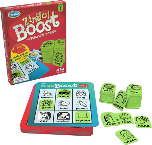 ThinkFun Zingo! Booster Pack #1 - Exciting Expansion Pack for Zingo! Game | Engages Kids in Learning | Enhances Memory & Word Recognition Skills |...