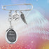 FEELMEM Loss Memorial Gift I Was Always His Angel Now He’s Mine Memorial Safety Pin Brooch Husband Dad Funeral Gift...