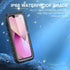 Compatible with iPhone 13 Waterproof Case, Magnetic Case Work with MagSafe Charging, Full Body Rugged Case with Built-in Screen Protector Military...