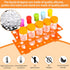 Weewooday 12 Pieces Jumbo Test Tubes with Stand Set, Primary Science Including 5 Pieces Jumbo Test Tubes, 6 Pieces Liquid Droppers Silicone and 1 ...