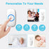 SECRUI Wireless Doorbell with 2 Buttons – Doorbell Kits for Front Door Back Door– Battery Operated Doorbell with 52 Chimes, LED Flash, 5 Volume Le...