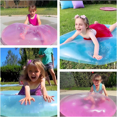 2PCS Giant Bubble Balls Reusable Water Balloons for Toddler Outdoor Toys Inflatable Beach Ball for Kids Yard Games Summer Water Toys...