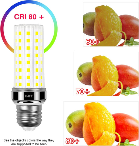 6 Pack LED Corn Light Bulb 200w Equivalent 2500 Lumen 5000K Cool Daylight White 20W E26/E27 Base Ceiling Fan Led Light Bulb for Home Garage Wareho...