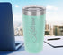 Personalized Tumbler 20 oz with Straw, Customized Vacuum Insulated Tumbler with Custom Name Text Engraved in USA – Birthday, Wedding, Anniversary,...