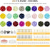 6mm Glass Beads for Bracelets 1400pcs, 24 Colors Crystal Beads for Jewelry Making Round Beads Bracelet Making Kit DIY Crafts with Spacer Beads Cha...