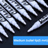 Volcanics White Liquid Chalk Markers for Blackboard Window Marker for Glass Washable Crayons Window Paint Pen Chalk Pens for Glass, 12 Pack...
