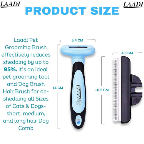 Deshedding Tool for Dogs and Cats - Reduces Shedding by Up to 95% in Less Than 10 Minutes—best Choice for Grooming and Deshedding Your Lovely Pets...
