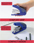 Effortless Standard Stapler Set, 20 Sheet Capacity, Half Strip, Built-in Staples Storage, Holds 1/4" Staples, Includes 1000 Staples and A Staple R...