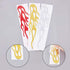 SUPERFINDINGS 6PCS 3 Colors 8x1.9Inch Flame Decals Plastic Flame Car Stickers Decals for Motorcycle Car Window Wall...
