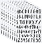 Sepamoon 552 Pcs 8 Sheets Vinyl Letters Numbers Stickers Kit Self Adhesive Cursive Alphabet Numbers Sticker for Scrapbooking Signs Mailbox Window ...