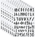 Sepamoon 552 Pcs 8 Sheets Vinyl Letters Numbers Stickers Kit Self Adhesive Cursive Alphabet Numbers Sticker for Scrapbooking Signs Mailbox Window ...