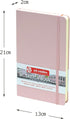 Tarens T9314-012M Art Creations Sketchbook, Drawing Notebook, 5.1 x 8.3 inches (13 x 21 cm), Pastel Pink, Thickness: 4.9 oz/sq ft (140 g/m2), Fine...