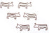 Cow Bull Shaped Paper Clips Great for Paper Clip Collectors or Office Gift - Comes in Round Tin with Lid and Gift Box (Brown 100 Count)...