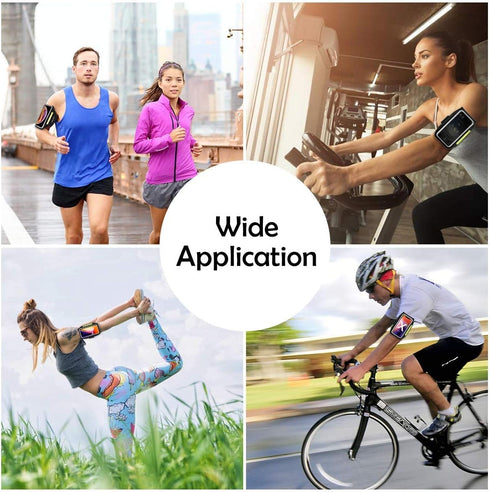Cell Phone Running Armband with Zipper Pocket Armband Case Running Holder for iPhone 16 Pro Max/15/14 Pro Max/13/12 /11 Pro Max/XS/XR,Galaxy S20 S...