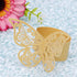 King&Pig 50pcs Laser Cut Butterfly Shape Napkin Rings for Dinners Lunch Tables Home Wedding Birthday Date Anniversray Party Decorations (Gold)...