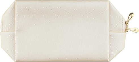 Small Makeup Bag Portable Cosmetic Bag for Women Makeup Pouch Waterproof Toiletry Bag for Travel (Beige, Normal)...