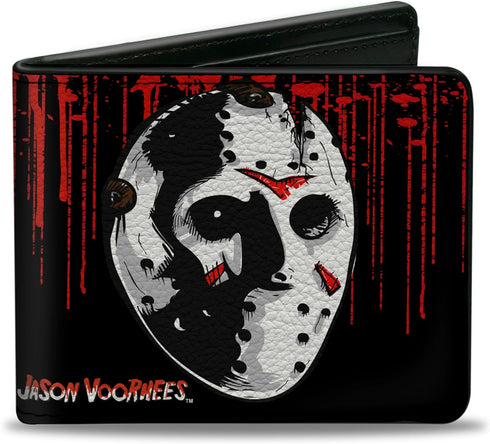 Buckle-Down Bifold Wallet Friday the 13th Jason , 4.0" x 3.5"...