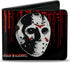 Buckle-Down Bifold Wallet Friday the 13th Jason , 4.0" x 3.5"...