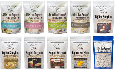 Nature Nate's Extremely Cheezy Popped Sorghum, 5 oz, Gluten Free Snacks, Celiac-Friendly, Healthy Snacks, Made In USA, Single Bag...