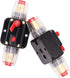 2 Piece 50A Circuit Breaker 12V with Manual Reset,50 amp Inline Fuse 0-8 Gauge for Car Audio Marine Boat Stereo Switch Inverter Replace Fuses...