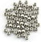 50-Pack 304 Stainless Steel Smooth Round Spacer Beads 3mm Hole,Seamless Loose Beads for Jewelry Making Findings DIY Crafts Accessories 8mm(Silver)...