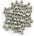 50-Pack 304 Stainless Steel Smooth Round Spacer Beads 3mm Hole,Seamless Loose Beads for Jewelry Making Findings DIY Crafts Accessories 8mm(Silver)...