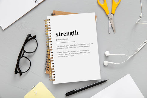 Strength Inspirational Notebook Journal, Inspirational Motivational Gifts for Women Men, Inspirational Spiral Notebook Journal 5.5x8.3...