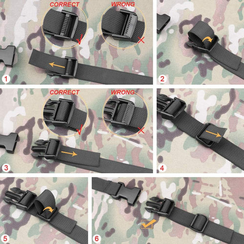 MAGARROW 78" x 1" Strap Buckle Packing Straps Adjustable 1-Inch Belt...