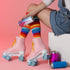 Syhood 2 Pairs High Toe Socks Colorful Striped Women Cotton 5 Toes Separated Socks for Christmas Gift Girls Women...