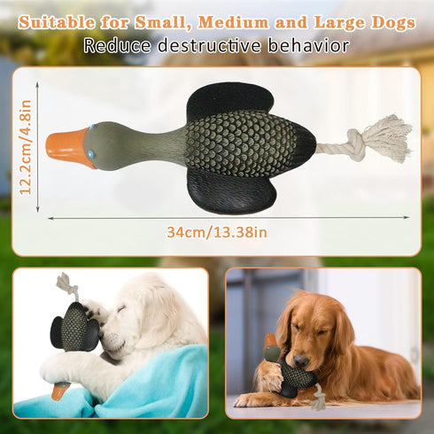 Interactive Dog Toys for Medium Small Breed, Soft Rubber Squeaky Dog Toys for Teething and Training...