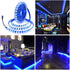 ALITOVE 16.4ft 5050 Blue LED Flexible Strip Ribbon Light Black PCB DC 12V 5M 300 LEDs Waterproof IP65 for Home Garden Commercial Area Lighting, Wi...