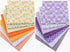 7Pcs Top Purple Cotton Craft Fabric Bundle Squares Patchwork DIY Sewing Scrapbooking Quilting Floral Dot Pattern Craft and Hobby Fabric 10" x 10" ...