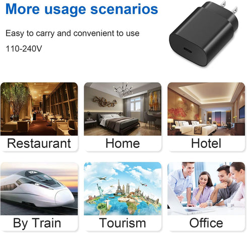 Type C Charger Fast Charging for Samsung - 25W USB C Charger Block, Android Phone Wall Charging with 6Ft Type C to C Cable for Galaxy S25 Ultra/S2...