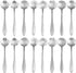 16 Pieces Tea Spoon Coffee Teaspoon Set, PBIEHSR Stainless Steel Flower Spoons for Stirring Drink Mixing Milkshake Jam...