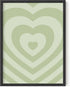 HAUS AND HUES Sage Green Wall Decor – Aesthetic Heart Posters, Cute Teen Room Art, Dark Green Wall Prints for Bedroom or Dorm (Unframed, 12" x 16"...
