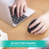 AURTEC Left-Handed Mouse, Rechargeable 2.4G Wireless Ergonomic Vertical Mice with USB Receiver, 6 Buttons and 3 Adjustable DPI 800/1200/1600 for L...